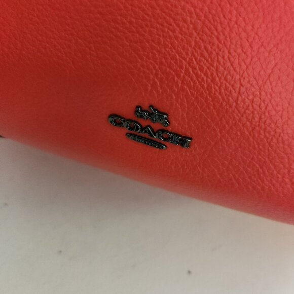 Like New Coach Mercer Red/Orange Leather Shoulder Bag - Picture 13 of 17